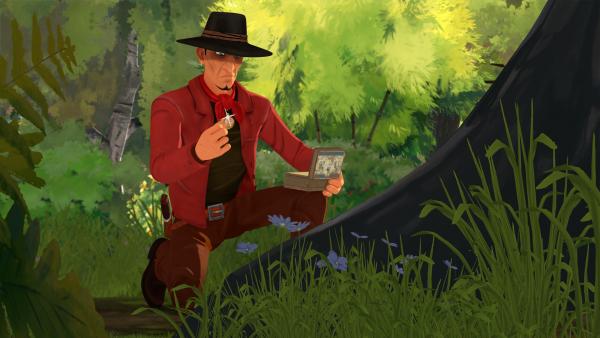 Bild 1 von 3: Joe versteckt das Diebesgut im Wald.