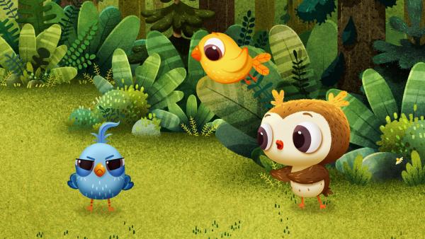 Bild 1 von 1: Die O-Doodle-Post überbringt Nachrichten nicht in Briefform, sondern persönlich. Nach ihrer ersten Runde stellen Odo und Doodle fest, dass ihm Camp immer mehr Streit zwischen den Camperchen ausbricht.