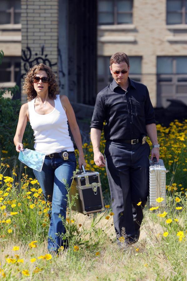 Bild 1 von 1: Die Detectives Stella Bonasera (Melina Kanakaredes) und Mac Taylor (Gary Sinise) sind auf Fotos vom Tatort angewiesen, um die Geschehnisse zu rekonstruieren.