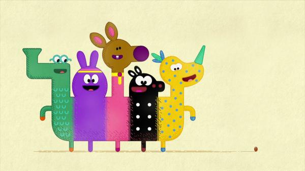 Bild 1 von 1: Duggee und die Quirlies erfinden Fabelwesen.