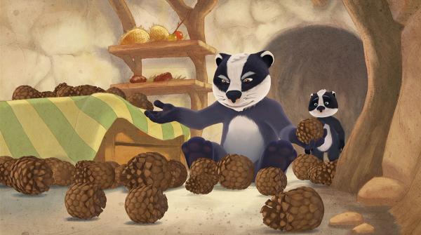 Bild 1 von 5: Edmund fällt über die vielen Kiefernzapfen, die Luis im Gästezimmer gesammelt hat.