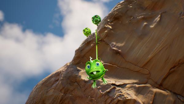 Bild 1 von 6: Ob ein Stöckchen eine so waghalsige Aktion von Split wert ist?