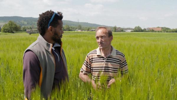 Bild 1 von 3: Bauer Ramser und sein eritreischer Lehrling Tesfu Adhanom.