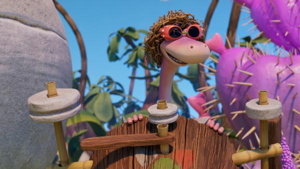 Bild 1 von 3: Omi Drei sieht Minus Drei zum Verwechseln ähnlich.© ZDF/M.A.R.K.13/TRIKK17/Fabrique d'image - Honorarfreie Verwendung gemäß AGB im redaktionellen Zusammenhang mit genannter Sendung bei Nennung \