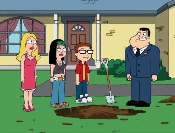 Bild 1 von 8: (v.l.n.r.) Francine Smith; Hayley Smith; Steve Smith; Stan Smith