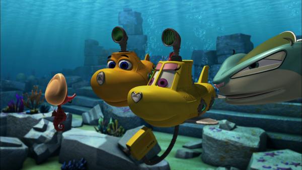 Bild 1 von 3: Im indischen Ozean treffen Timmy und Bess einen Cousin von Ranger Bill.