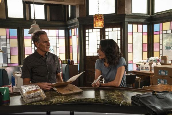 Bild 1 von 9: Dwayne Pride (Scott Bakula, l.); Hannah Khoury (Necar Zadegan, r.)