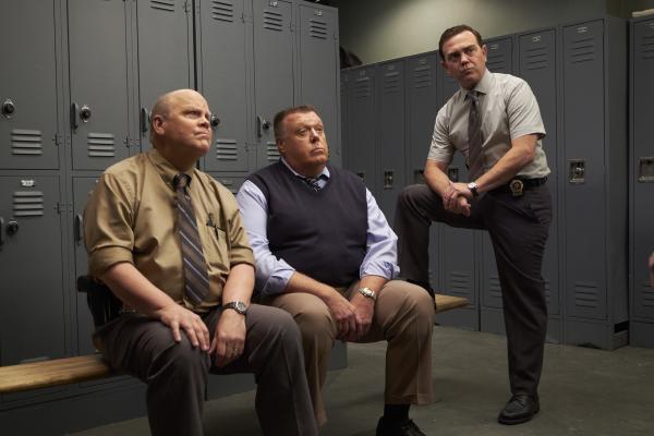 Bild 1 von 12: (v.l.n.r.) Hitchcock (Dirk Blocker); Scully (Joel McKinnon Miller); Charles Boyle (Joe Lo Truglio)