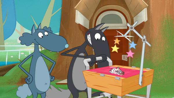 Bild 1 von 5: Valentin hat für den Babysitter eine Spezial-Wiege gebaut.