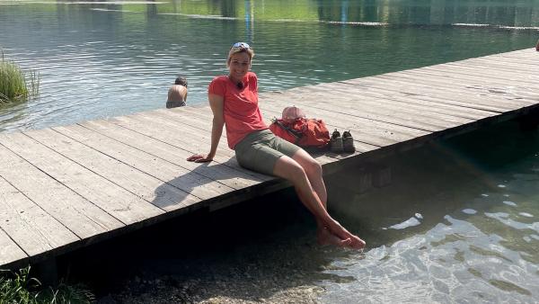 Bild 1 von 2: Marlies Raich am Pillersee.