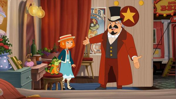 Bild 1 von 30: Im Bild: Hektor und Lilli hören dem Zirkusdirektor zu.