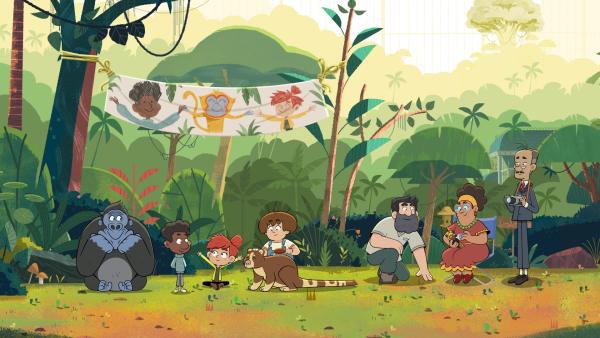 Bild 1 von 3: Es ist Tag der offenen Tür im Reservat. Alle Besucher dürfen sich ein Tier aussuchen, mit dem sie sich anfreunden wollen.