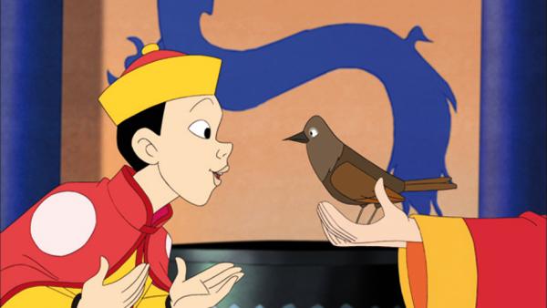 Bild 1 von 4: Der Kaiser hört eines Tages den Gesang einer Nachtigall und ist davon so tief berührt, dass er mehr über die wirkliche Welt erfahren möchte.