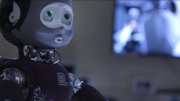 Bild 1 von 2: Der menschenähnliche Roboter des Istituto Italiano di Tecnologia.