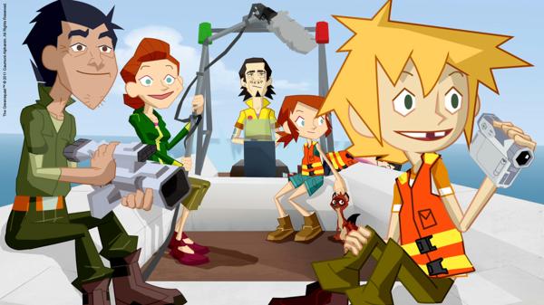 Bild 1 von 3: Das Green Team nimmt Walgesänge auf.
© KiKA/Gaumont-Alphanim - Honorarfreie Verwendung gemäß AGB im redaktionellen Zusammenhang mit genannter Sendung bei Nennung \