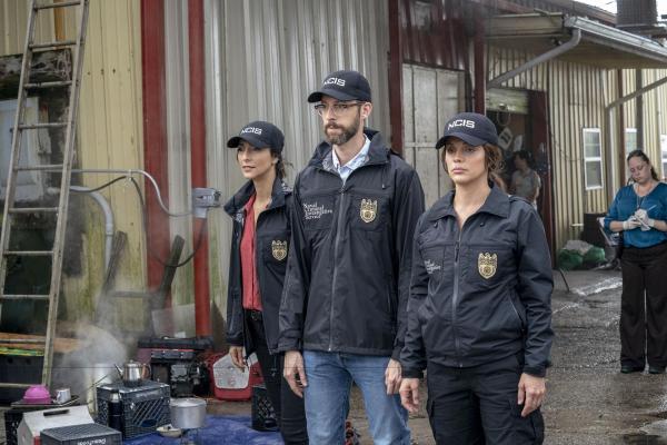 Bild 1 von 8: (v.l.n.r.) Hannah Khoury (Necar Zadegan); Sebastian Lund (Rob Kerkovich); Tammy Gregorio (Vanessa Ferlito)