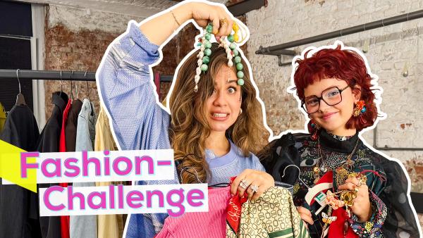 Bild 1 von 1: Victoria West und Sarah in einer Fashion-Challenge