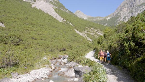 Bild 1 von 6: Im Bild: Wanderung zur Steinseehütte in den Lechtaler Alpen.