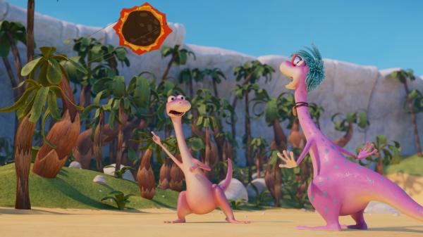 Bild 1 von 3: Dieser Scherz von Minus Drei (l.) wirkt erstaunlich realistisch auf Magma.© ZDF/M.A.R.K.13/TRIKK17/Fabrique d'image - Honorarfreie Verwendung gemäß AGB im redaktionellen Zusammenhang mit genannter Sendung bei Nennung \