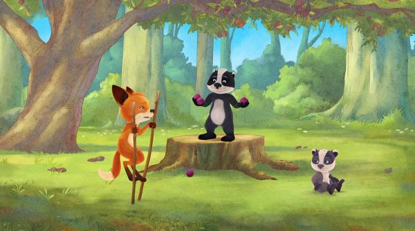 Bild 1 von 5: Rosie, Liuis und Emmie üben eifrig für die Aufführung.