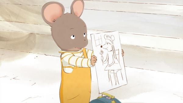 Bild 1 von 2: Celestine hat das verschwundene Bild abgemalt.