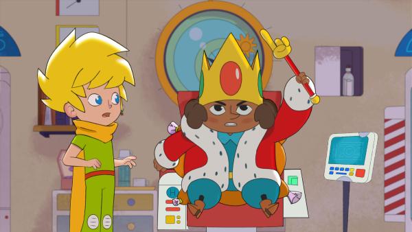 Bild 1 von 4: Der König von Allem schlägt einen Befehlston an.