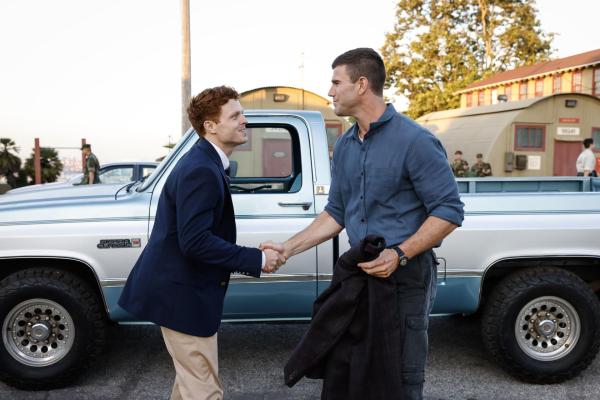 Bild 1 von 18: Special Agent Bernard Randolf (Caleb Foote, l.); Special Agent Leroy Jethro Gibbs (Austin Stowell, r.)