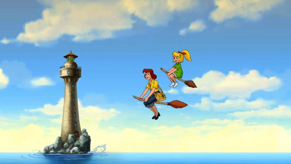 Bild 1 von 9: Bibi (r.) und ihre Mutter (l.) fliegen zum Hexenkongress.