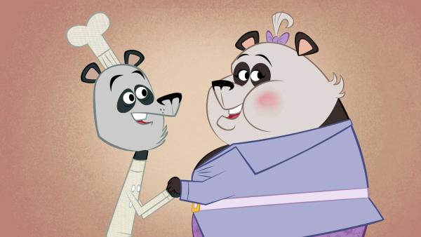 Bild 1 von 5: Frau Panda ist sehr besorgt, weil ihr Mann nur noch ein Schatten seiner selbst ist.