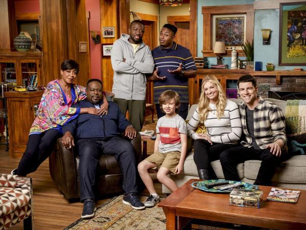 Bild 1 von 18: (1. Staffel) - (v.l.n.r.) Tina Butler (Tichina Arnold); Calvin Butler (Cedric the Entertainer); Malcolm Butler (Sheaun McKinney); Marty Butler (Marcel Spears); Grover Johnson (Hank Greenspan); Gemma Johnson (Beth Behrs); Dave Johnson (Max Greenfield)