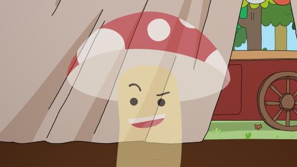 Bild 1 von 2: Tupfen wird von allen ignoriert. Erst später kapiert er, dass es daran liegt, dass er unsichtbar ist. Er war in Zausebarts verzaubertes Mehl gefallen.