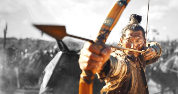 Bild 1 von 3: Eine Besonderheit bei den Hunnen war der Einsatz von berittenen Bogenschützen. Aufgrund ihrer Geschwindigkeit und Beweglichkeit waren sie in der Lage schnelle Manöver und Überfälle gegen die feindlichen Linien durchzuführen.