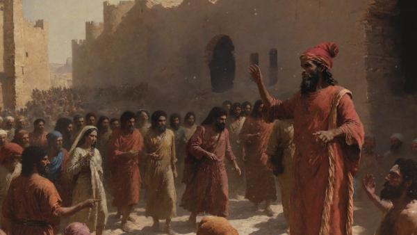 Bild 1 von 7: Laut Bibel schickt Gott den Propheten Jona nach Ninive, um die Stadt vor ihrer drohenden Zerstörung zu warnen.