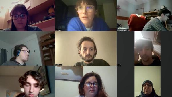 Bild 1 von 13: Im Bild: Citizen Facts, Zoom Gespräch.