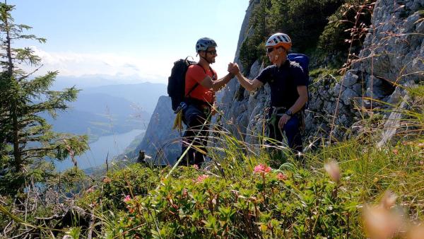Bild 1 von 24: Im Bild: Reichenstein Südwand, Franz Kalss, Klaus Jäger.