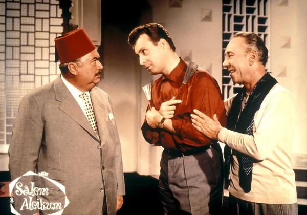 Bild 1 von 10: Im Bild: Oskar Sima, Peter Alexander, Rudolf Platte.