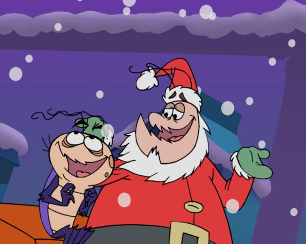 Bild 1 von 1: Rube und Reg sind Kakerlaken und Brüder. Aber sie sind alles andere als gewöhnlich, da sich Rube in RoboRoach - einen Superkäfer mit erstaunlichen Fähigkeiten - verwandeln kann.