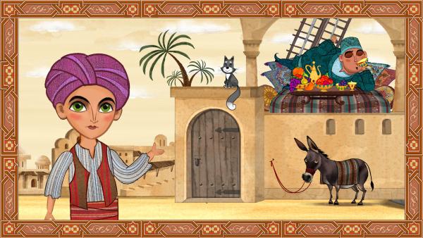 Bild 1 von 3: Kasim ist reich und Ali Baba hat keinen Besitz.