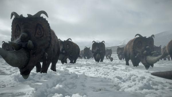 Bild 1 von 7: Ein globaler Winter nach einem Asteroideneinschlag setzte vor 65 Millionen Jahren das Artensterben der Dinosaurier in Gang. Wie Schützen wir uns vor einem Einschlag?