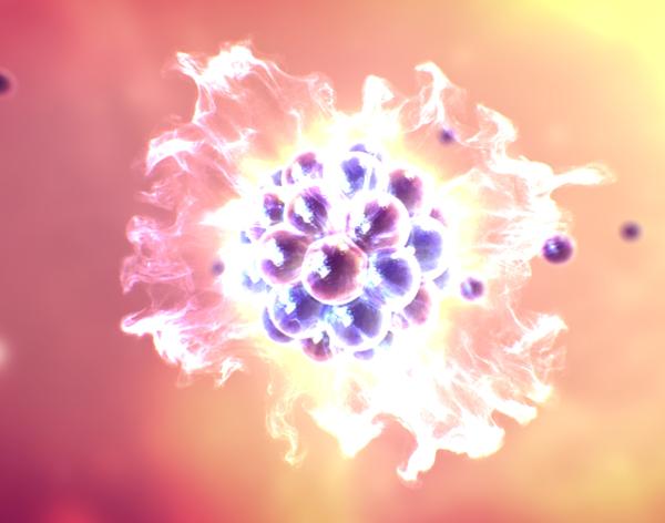 Bild 1 von 4: Wenn Atomkerne im Inneren eines Sterns verschmelzen, werden gigantische Energiemengen freigesetzt.