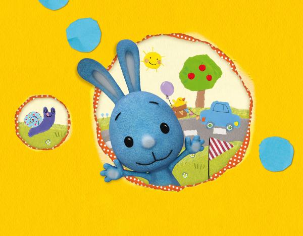 Bild 1 von 3: Kikaninchen geht gerne auf Entdeckungsreise und ist immer montags bis freitags zwischen 6:00 und 10:25 Uhr bei KiKA zu sehen.