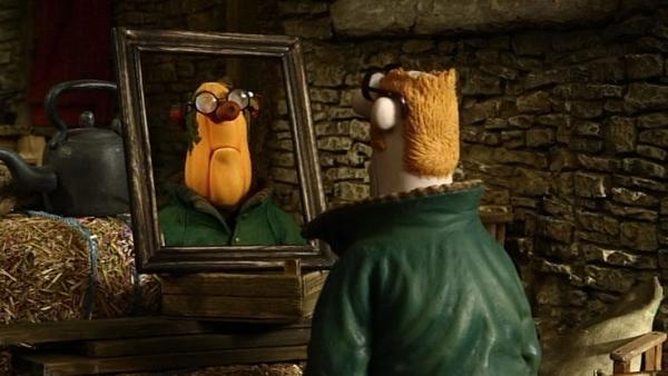 Bild 1 von 6: Das Spiegelbild des Farmers ist heute seltsam. Sah er wirklich schon immer so aus?