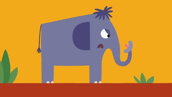 Bild 1 von 7: Der Elefant ist genervt von seinem singenden Rüssel.