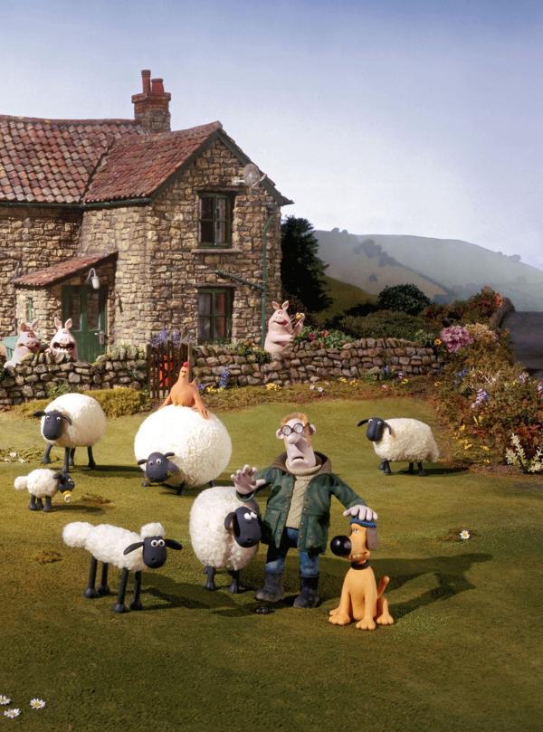 Bild 1 von 1: Mit zur tierischen Bande gehört Schaf Shaun (vorn, li.).