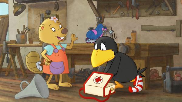 Bild 1 von 4: Socke braucht dringend jemanden, den er mit seinem Erste-Hilfe-Koffer retten kann.