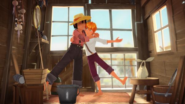 Bild 1 von 1: Tom darf bei Huck eine Woche im  Baumhaus wohnen!