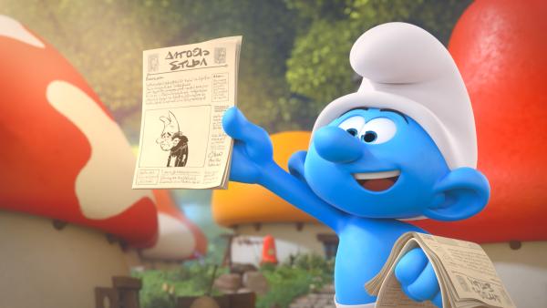 Bild 1 von 6: Der Artikel mit Gargamel findet reißenden Absatz.