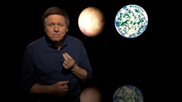 Bild 1 von 3: Der Blick auf Mars und Erde verdeutlicht: Zwei Nachbarn im All - und doch Welten voller Unterschiede in Klima, Geschichte und Möglichkeit für Leben.