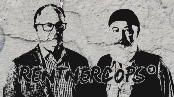 Bild 1 von 1: die Kommissare a.D. Reinhard Bielefelder (Bill Mockridge, r.) und Klaus Schmitz (Hartmut Volle, l.). Logo zur Serie