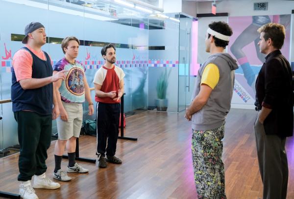 Bild 1 von 15: Im Bild (v.li.): Noah Munck ('Naked' Rob Smith), Shayne Topp (Matt Bradley), Matt Bush (Andy Cogan), Troy Gentile (Barry Goldberg), Joey McIntyre (Jean Calabasas).